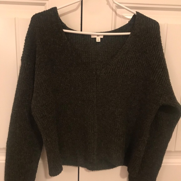 Women’s Like New Dark Green BP by Nordstrom Weekend V-Neck Sweater Size Small - Picture 2 of 4